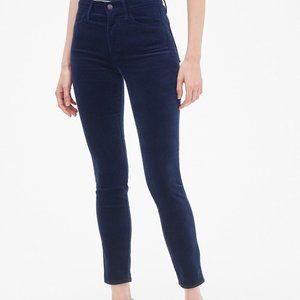 Gap High Rise True Skinny Ankle Velvet Jeans NWT